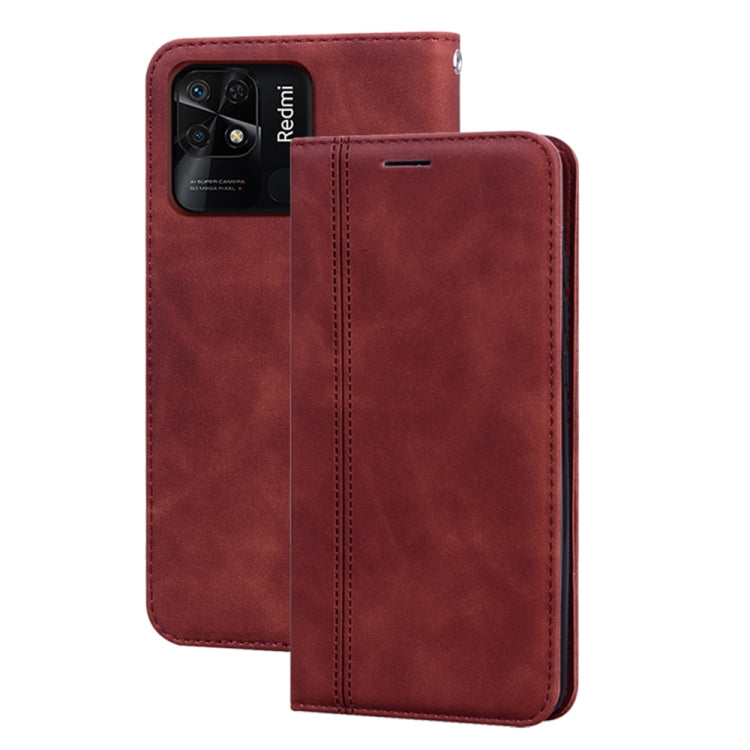Custodia per telefono in pelle con vibrazione magnetica da lavoro smerigliata, For Xiaomi Redmi 10C, For Huawei nova 8i, For Huawei nova 9, For Honor X8 / X30i