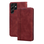 Custodia per telefono in pelle con vibrazione magnetica da lavoro smerigliata, For Samsung Galaxy A13 4G, For Samsung Galaxy A23 / M23 / F23, For Samsung Galaxy S22 Ultra 5G