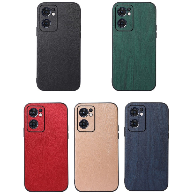 Custodia per telefono in PU con struttura in legno, For OPPO Reno7 5G International Version / Find X5 Lite, For OPPO Reno7 5G Chinese Version, For OPPO Reno7 Pro, For Sony Xperia 1 IV, For Samsung Galaxy M33 5G