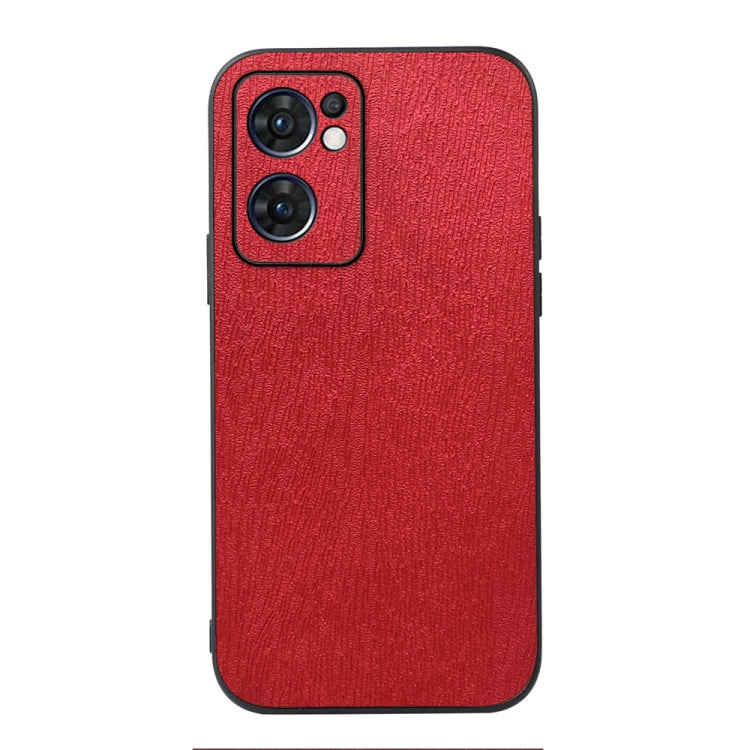 Custodia per telefono in PU con struttura in legno, For OPPO Reno7 5G International Version / Find X5 Lite, For OPPO Reno7 5G Chinese Version, For OPPO Reno7 Pro, For Sony Xperia 1 IV, For Samsung Galaxy M33 5G
