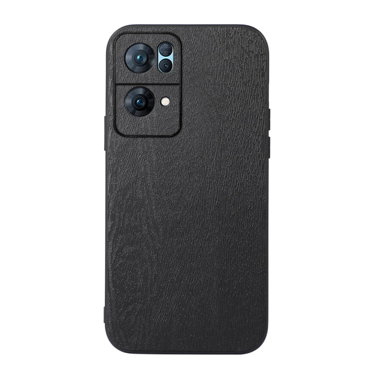 Custodia per telefono in PU con struttura in legno, For OPPO Reno7 5G International Version / Find X5 Lite, For OPPO Reno7 5G Chinese Version, For OPPO Reno7 Pro, For Sony Xperia 1 IV, For Samsung Galaxy M33 5G