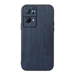 Custodia per telefono in PU con struttura in legno, For OPPO Reno7 5G International Version / Find X5 Lite, For OPPO Reno7 5G Chinese Version, For OPPO Reno7 Pro, For Sony Xperia 1 IV, For Samsung Galaxy M33 5G