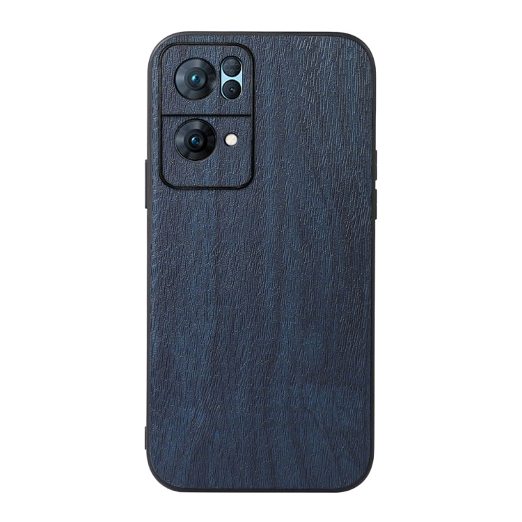 Custodia per telefono in PU con struttura in legno, For OPPO Reno7 5G International Version / Find X5 Lite, For OPPO Reno7 5G Chinese Version, For OPPO Reno7 Pro, For Sony Xperia 1 IV, For Samsung Galaxy M33 5G