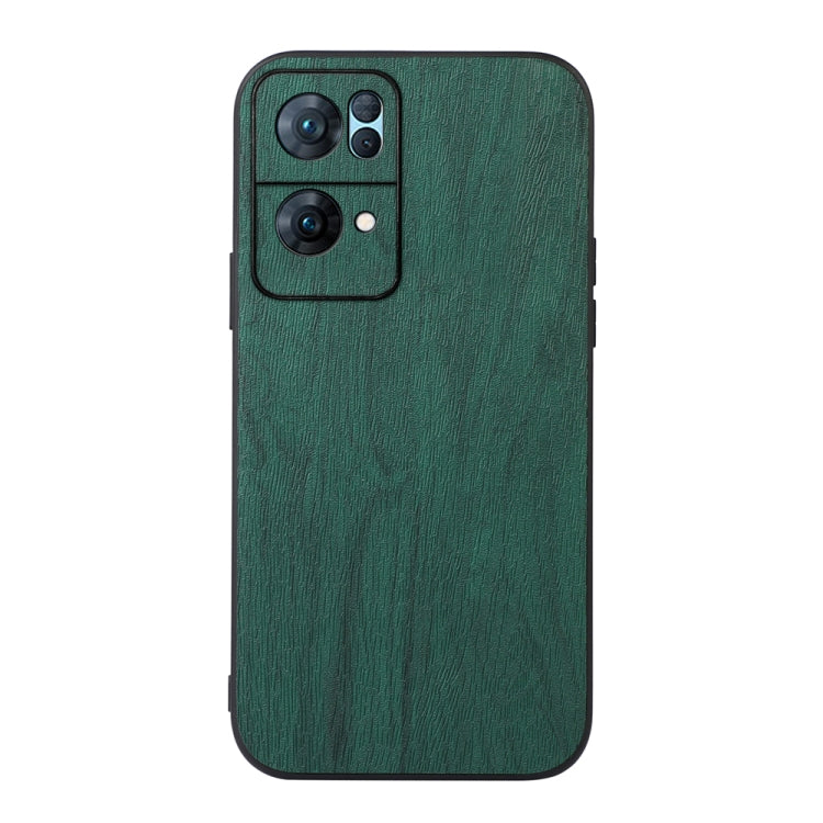 Custodia per telefono in PU con struttura in legno, For OPPO Reno7 5G International Version / Find X5 Lite, For OPPO Reno7 5G Chinese Version, For OPPO Reno7 Pro, For Sony Xperia 1 IV, For Samsung Galaxy M33 5G