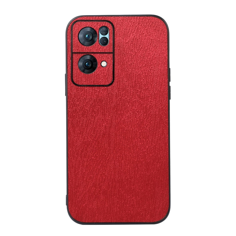Custodia per telefono in PU con struttura in legno, For OPPO Reno7 5G International Version / Find X5 Lite, For OPPO Reno7 5G Chinese Version, For OPPO Reno7 Pro, For Sony Xperia 1 IV, For Samsung Galaxy M33 5G