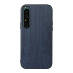 Custodia per telefono in PU con struttura in legno, For OPPO Reno7 5G International Version / Find X5 Lite, For OPPO Reno7 5G Chinese Version, For OPPO Reno7 Pro, For Sony Xperia 1 IV, For Samsung Galaxy M33 5G