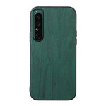Custodia per telefono in PU con struttura in legno, For OPPO Reno7 5G International Version / Find X5 Lite, For OPPO Reno7 5G Chinese Version, For OPPO Reno7 Pro, For Sony Xperia 1 IV, For Samsung Galaxy M33 5G