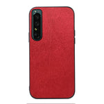 Custodia per telefono in PU con struttura in legno, For OPPO Reno7 5G International Version / Find X5 Lite, For OPPO Reno7 5G Chinese Version, For OPPO Reno7 Pro, For Sony Xperia 1 IV, For Samsung Galaxy M33 5G