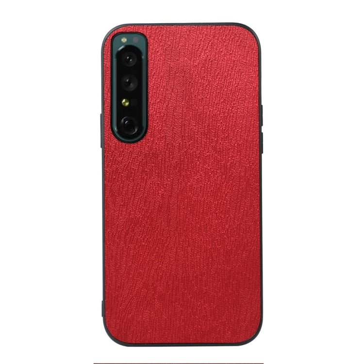 Custodia per telefono in PU con struttura in legno, For OPPO Reno7 5G International Version / Find X5 Lite, For OPPO Reno7 5G Chinese Version, For OPPO Reno7 Pro, For Sony Xperia 1 IV, For Samsung Galaxy M33 5G