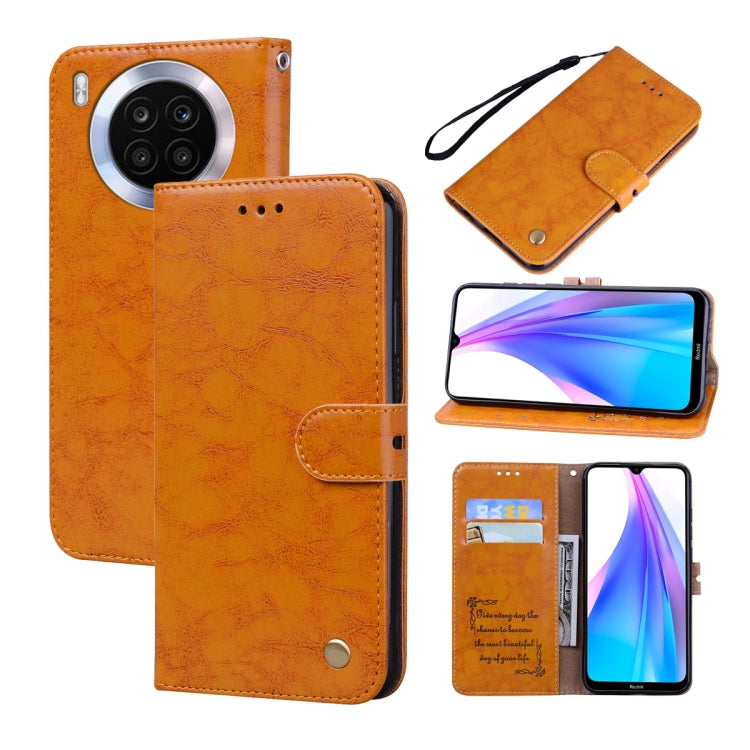 Custodia per telefono in pelle con texture in cera d'olio, For Xiaomi Redmi 10C, For Huawei nova 8i, For Huawei nova 9, For Honor X8 / X30i, For Samsung Galaxy A13 4G, For Samsung Galaxy A23 / M23 / F23
