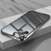 Custodia per telefono in metallo satinato, For iPhone 13, For iPhone 13 Pro, For iPhone 13 Pro Max, For iPhone 12, For iPhone 12 Pro, For iPhone 12 Pro Max