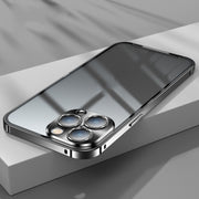 Custodia per telefono in metallo satinato, For iPhone 13, For iPhone 13 Pro, For iPhone 13 Pro Max, For iPhone 12, For iPhone 12 Pro, For iPhone 12 Pro Max