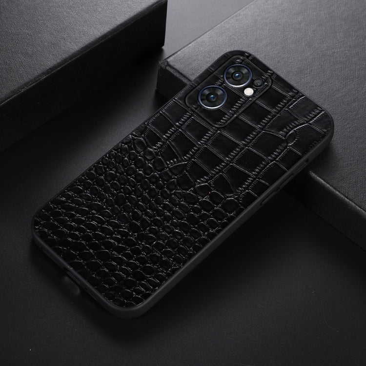 Custodia in pelle con trama coccodrillo per smartphone compatibil