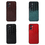 Custodia in pelle con trama coccodrillo per smartphone compatibil