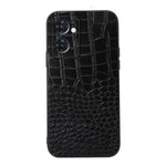 Custodia in pelle con trama coccodrillo per smartphone compatibil