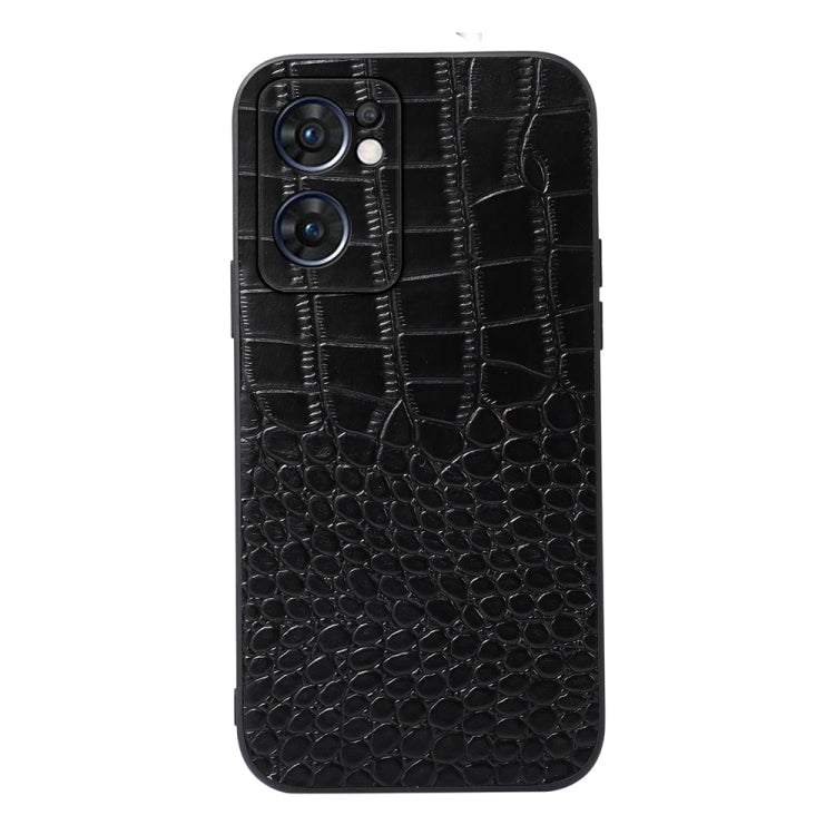 Custodia in pelle con trama coccodrillo per smartphone compatibil