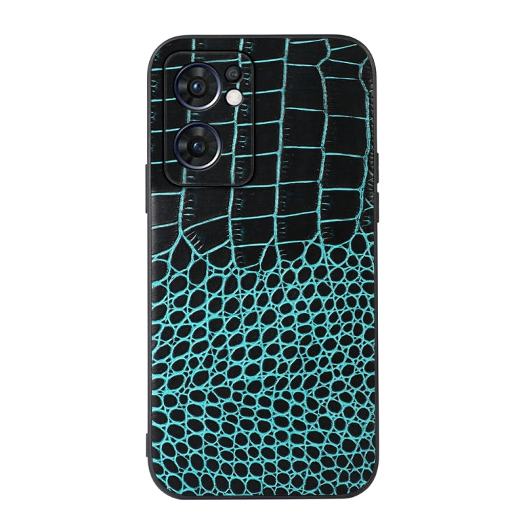 Custodia in pelle con trama coccodrillo per smartphone compatibil
