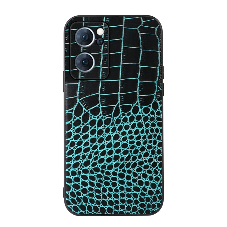 Custodia in pelle con trama coccodrillo per smartphone compatibil
