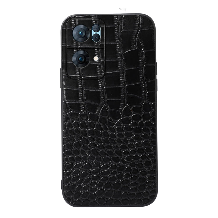Custodia in pelle con trama coccodrillo per smartphone compatibil