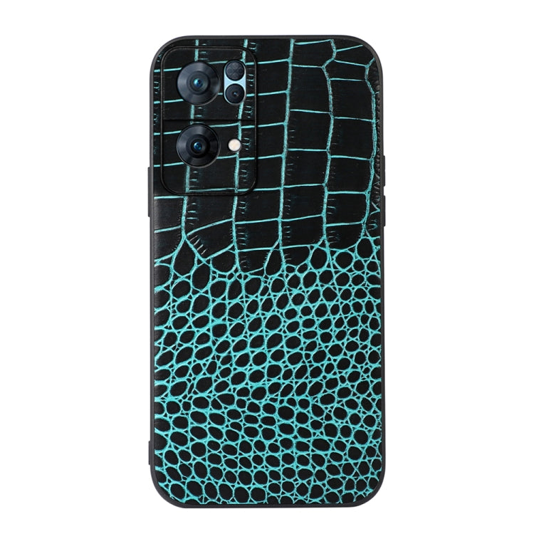 Custodia in pelle con trama coccodrillo per smartphone compatibil