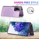 Custodia per telefono con doppia fibbia Mandala PU + TPU, For Samsung Galaxy S20 FE, For Samsung Galaxy A21s, For Samsung Galaxy A22, For Samsung Galaxy A32