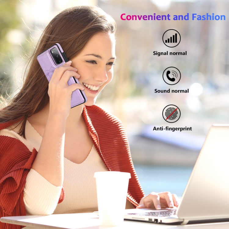 Custodia per telefono con doppia fibbia Mandala PU + TPU, For Samsung Galaxy S20 FE, For Samsung Galaxy A21s, For Samsung Galaxy A22, For Samsung Galaxy A32