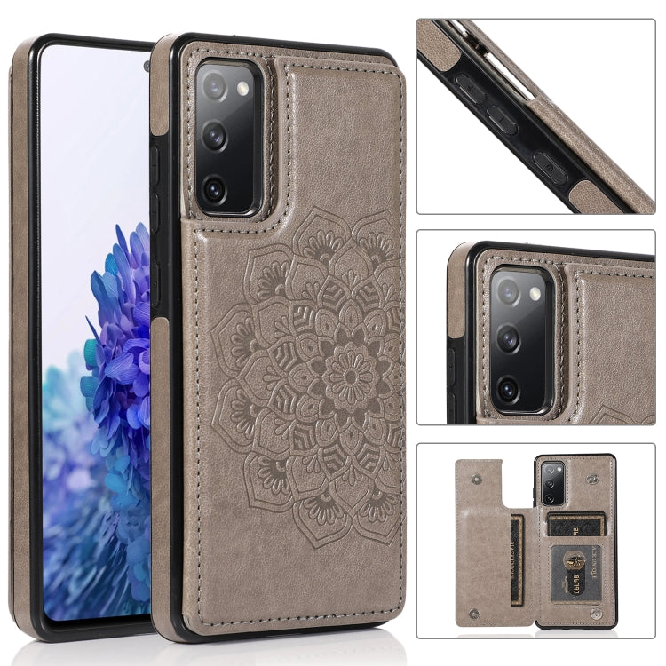 Custodia per telefono con doppia fibbia Mandala PU + TPU, For Samsung Galaxy S20 FE, For Samsung Galaxy A21s, For Samsung Galaxy A22, For Samsung Galaxy A32