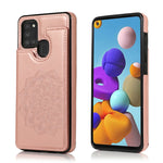 Custodia per telefono con doppia fibbia Mandala PU + TPU, For Samsung Galaxy S20 FE, For Samsung Galaxy A21s, For Samsung Galaxy A22, For Samsung Galaxy A32