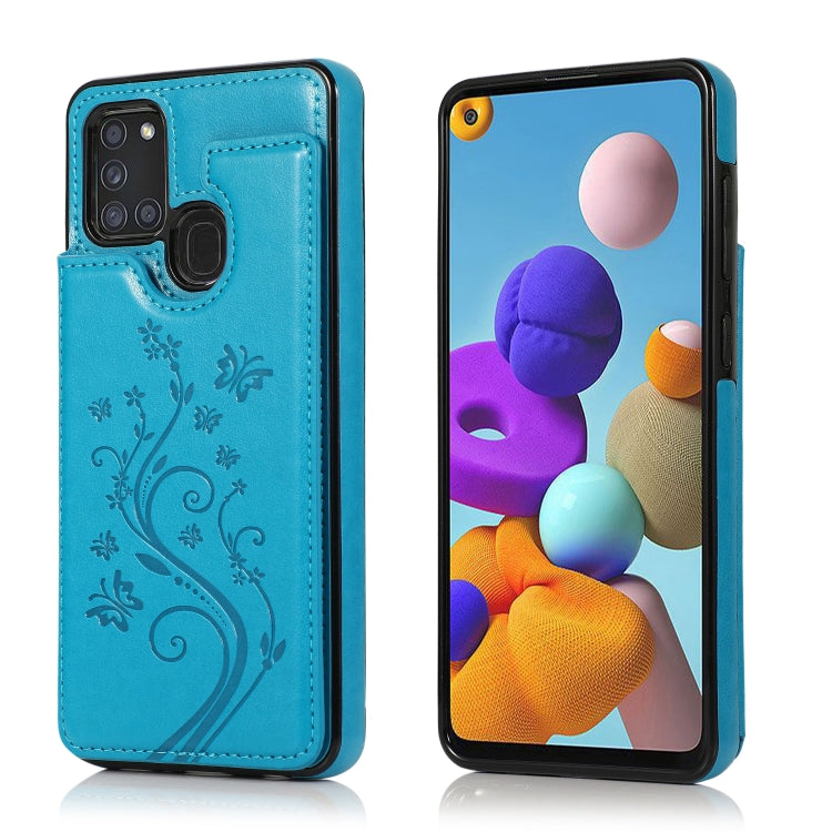 Custodia per telefono con doppia fibbia Mandala PU + TPU, For Samsung Galaxy S20 FE, For Samsung Galaxy A21s, For Samsung Galaxy A22, For Samsung Galaxy A32