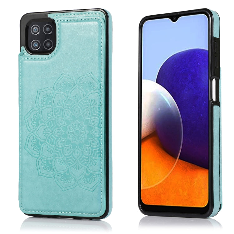 Custodia per telefono con doppia fibbia Mandala PU + TPU, For Samsung Galaxy S20 FE, For Samsung Galaxy A21s, For Samsung Galaxy A22, For Samsung Galaxy A32