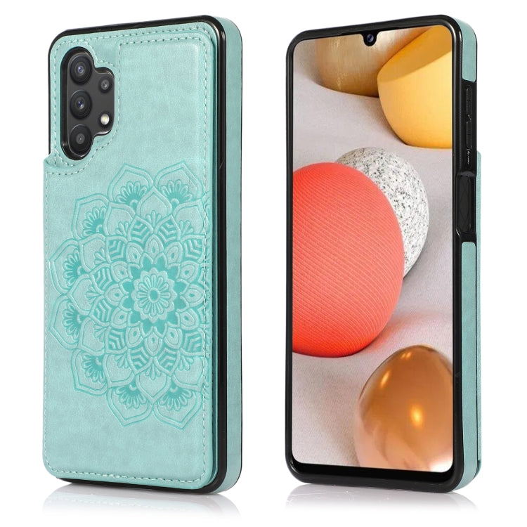 Custodia per telefono con doppia fibbia Mandala PU + TPU, For Samsung Galaxy S20 FE, For Samsung Galaxy A21s, For Samsung Galaxy A22, For Samsung Galaxy A32