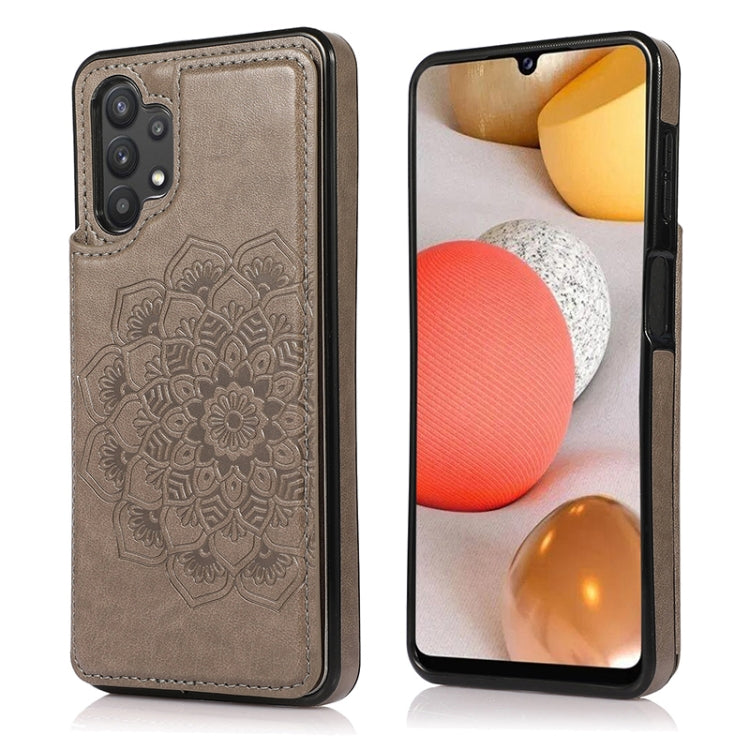 Custodia per telefono con doppia fibbia Mandala PU + TPU, For Samsung Galaxy S20 FE, For Samsung Galaxy A21s, For Samsung Galaxy A22, For Samsung Galaxy A32