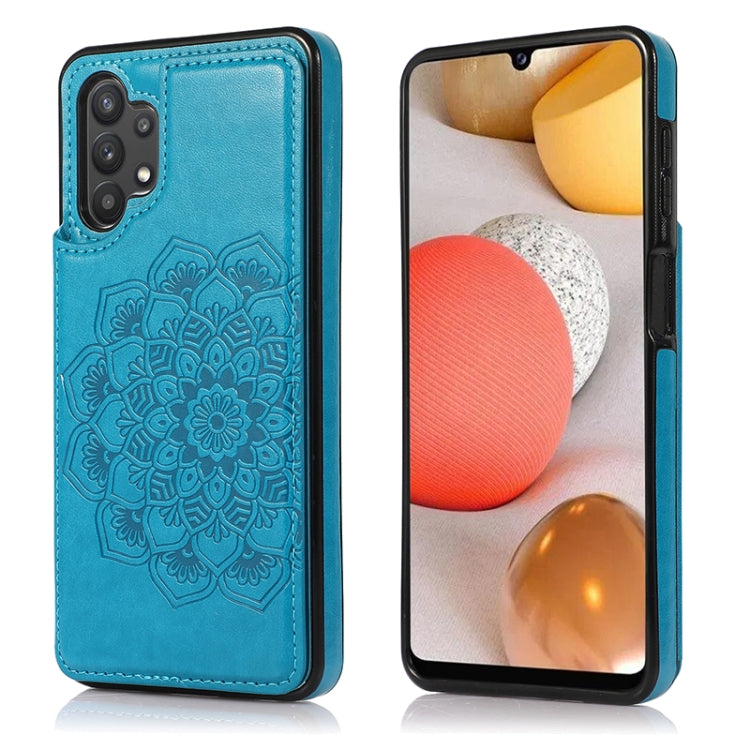 Custodia per telefono con doppia fibbia Mandala PU + TPU, For Samsung Galaxy S20 FE, For Samsung Galaxy A21s, For Samsung Galaxy A22, For Samsung Galaxy A32