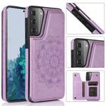 Custodia per telefono con doppia fibbia Mandala PU + TPU, For Samsung Galaxy A42 5G, For Samsung Galaxy S21+ 5G, For Samsung Galaxy S21 Ultra 5G, For Samsung Galaxy S21 5G
