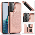 Custodia per telefono con doppia fibbia Mandala PU + TPU, For Samsung Galaxy A42 5G, For Samsung Galaxy S21+ 5G, For Samsung Galaxy S21 Ultra 5G, For Samsung Galaxy S21 5G