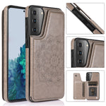 Custodia per telefono con doppia fibbia Mandala PU + TPU, For Samsung Galaxy A42 5G, For Samsung Galaxy S21+ 5G, For Samsung Galaxy S21 Ultra 5G, For Samsung Galaxy S21 5G