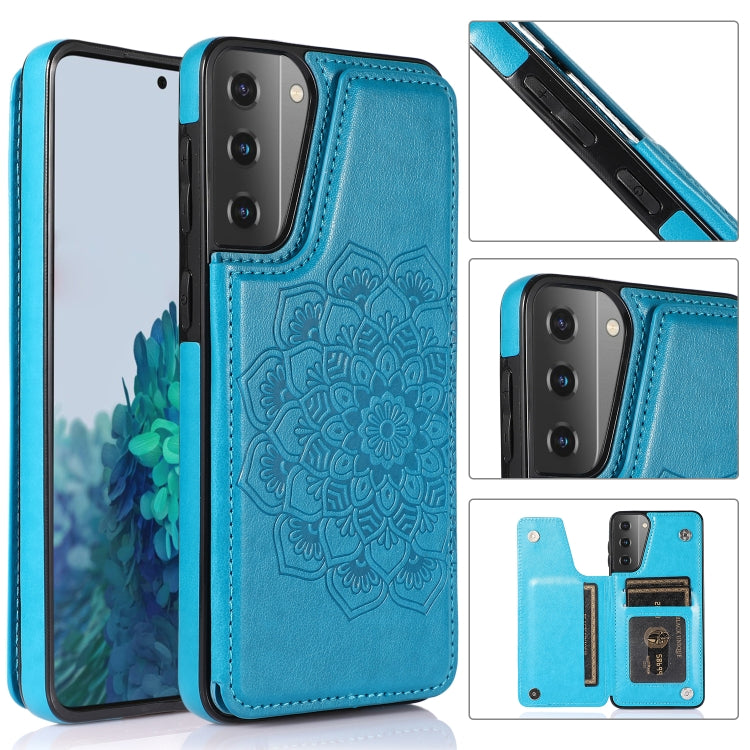Custodia per telefono con doppia fibbia Mandala PU + TPU, For Samsung Galaxy A42 5G, For Samsung Galaxy S21+ 5G, For Samsung Galaxy S21 Ultra 5G, For Samsung Galaxy S21 5G