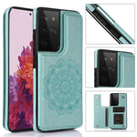 Custodia per telefono con doppia fibbia Mandala PU + TPU, For Samsung Galaxy A42 5G, For Samsung Galaxy S21+ 5G, For Samsung Galaxy S21 Ultra 5G, For Samsung Galaxy S21 5G