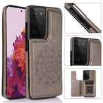 Custodia per telefono con doppia fibbia Mandala PU + TPU, For Samsung Galaxy A42 5G, For Samsung Galaxy S21+ 5G, For Samsung Galaxy S21 Ultra 5G, For Samsung Galaxy S21 5G