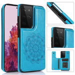 Custodia per telefono con doppia fibbia Mandala PU + TPU, For Samsung Galaxy A42 5G, For Samsung Galaxy S21+ 5G, For Samsung Galaxy S21 Ultra 5G, For Samsung Galaxy S21 5G