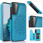 Custodia per telefono con doppia fibbia Mandala PU + TPU, For Samsung Galaxy A42 5G, For Samsung Galaxy S21+ 5G, For Samsung Galaxy S21 Ultra 5G, For Samsung Galaxy S21 5G