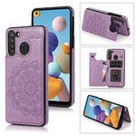 Custodia per telefono con doppia fibbia Mandala PU + TPU, For Samsung Galaxy A21, For Samsung Galaxy S21 FE 5G, For Samsung Galaxy A12, For Samsung Galaxy A72