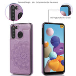 Custodia per telefono con doppia fibbia Mandala PU + TPU, For Samsung Galaxy A21, For Samsung Galaxy S21 FE 5G, For Samsung Galaxy A12, For Samsung Galaxy A72