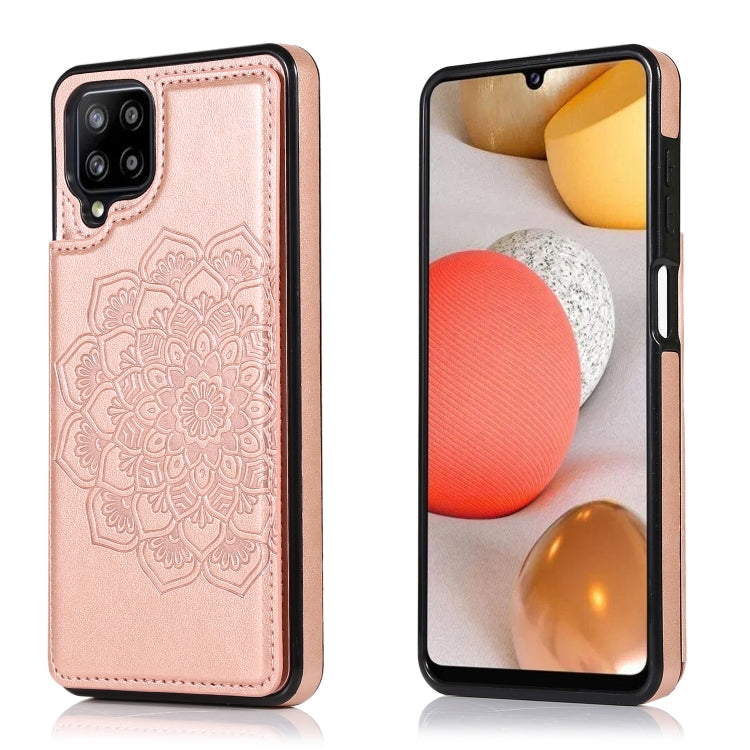 Custodia per telefono con doppia fibbia Mandala PU + TPU, For Samsung Galaxy A21, For Samsung Galaxy S21 FE 5G, For Samsung Galaxy A12, For Samsung Galaxy A72