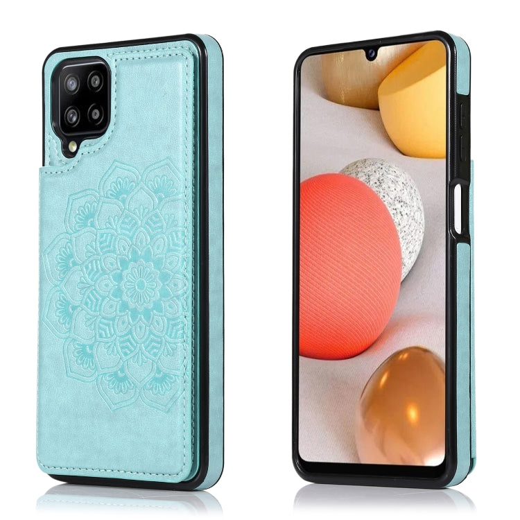 Custodia per telefono con doppia fibbia Mandala PU + TPU, For Samsung Galaxy A21, For Samsung Galaxy S21 FE 5G, For Samsung Galaxy A12, For Samsung Galaxy A72