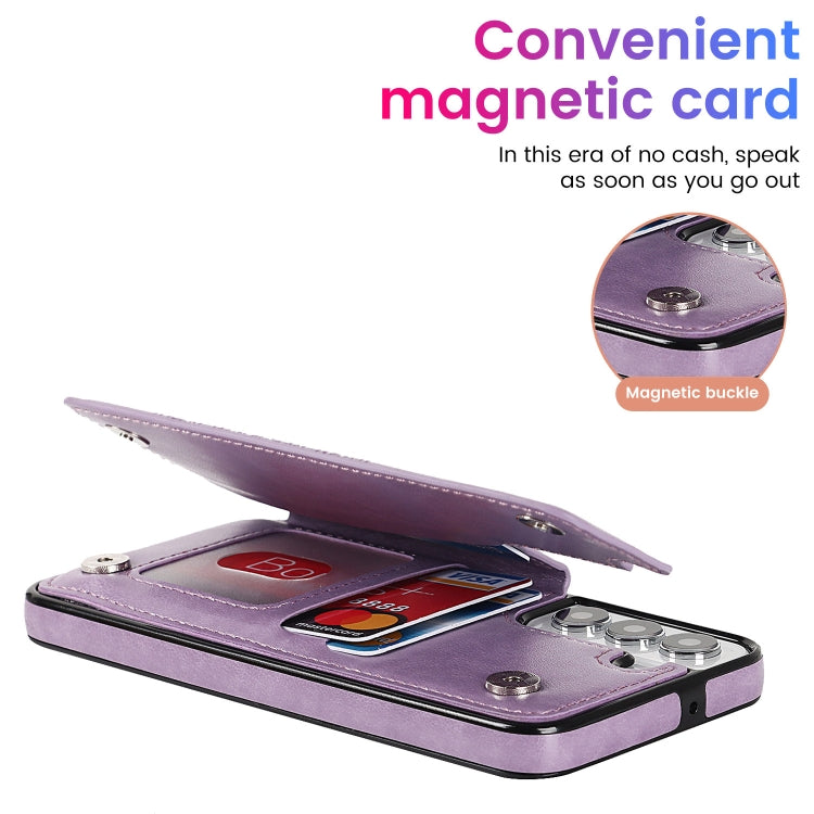 Custodia per telefono con doppia fibbia Mandala PU + TPU, For Samsung Galaxy S22 5G, For Samsung Galaxy S22+ 5G, For Samsung Galaxy S22 Ultra 5G