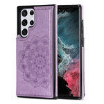 Custodia per telefono con doppia fibbia Mandala PU + TPU, For Samsung Galaxy S22 5G, For Samsung Galaxy S22+ 5G, For Samsung Galaxy S22 Ultra 5G