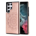 Custodia per telefono con doppia fibbia Mandala PU + TPU, For Samsung Galaxy S22 5G, For Samsung Galaxy S22+ 5G, For Samsung Galaxy S22 Ultra 5G