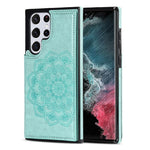 Custodia per telefono con doppia fibbia Mandala PU + TPU, For Samsung Galaxy S22 5G, For Samsung Galaxy S22+ 5G, For Samsung Galaxy S22 Ultra 5G