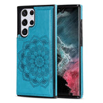 Custodia per telefono con doppia fibbia Mandala PU + TPU, For Samsung Galaxy S22 5G, For Samsung Galaxy S22+ 5G, For Samsung Galaxy S22 Ultra 5G